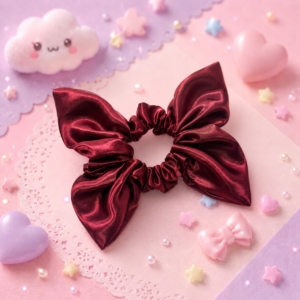 Butterfly Scrunchie - Merlot