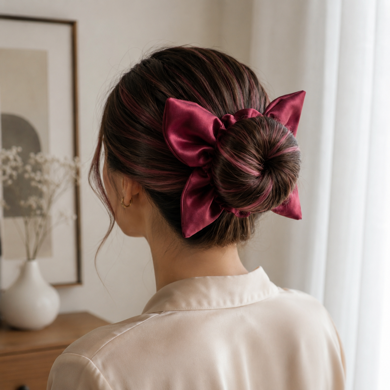 Butterfly Scrunchie - Merlot